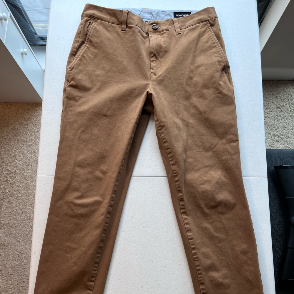 Bonobos Chino 2.0 Tobacco Brown Pants - Slim Taper - 30/28